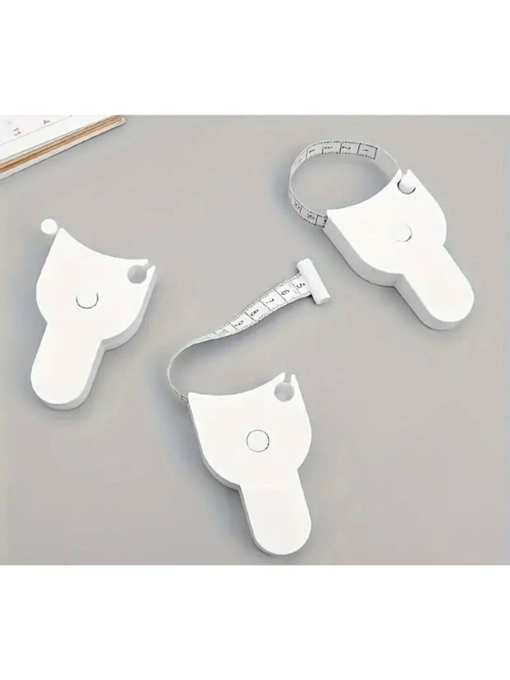 WHITE Set of 3 Body Measurement Tape Measures NEW